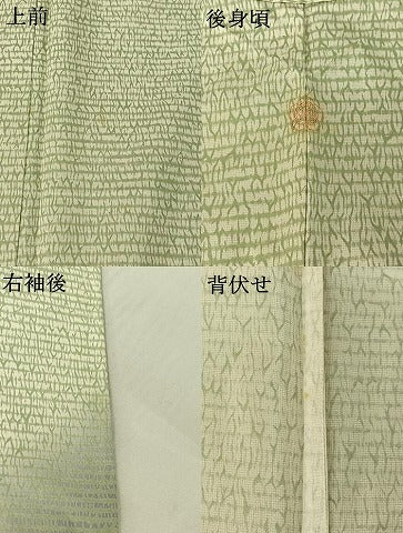 平和屋着物▽訪問着 本場染大島紬 単衣 霞文 暈し染め 正絹 逸品 AABE4660jh