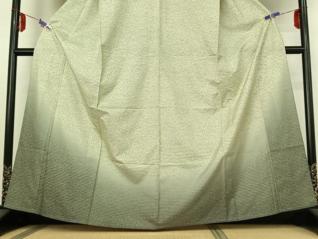 平和屋着物▽訪問着 本場染大島紬 単衣 霞文 暈し染め 正絹 逸品 AABE4660jh