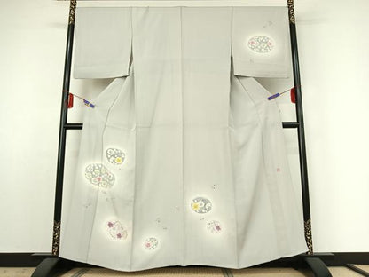 平和屋着物▽訪問着 単衣 作家物 辻が花 暈し染め 正絹 逸品 AABE4662jh