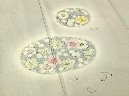 平和屋着物▽訪問着 単衣 作家物 辻が花 暈し染め 正絹 逸品 AABE4662jh