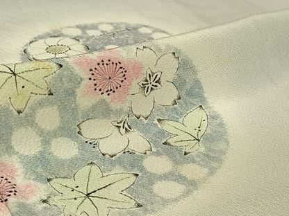 平和屋着物▽訪問着 単衣 作家物 辻が花 暈し染め 正絹 逸品 AABE4662jh