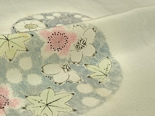 平和屋着物▽訪問着 単衣 作家物 辻が花 暈し染め 正絹 逸品 AABE4662jh
