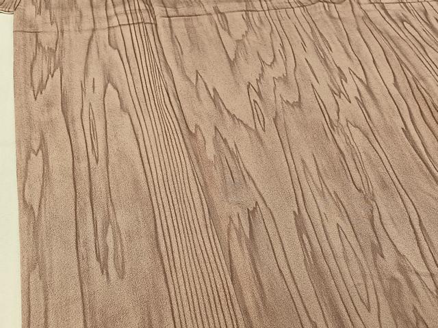 平和屋着物▽上質な小紋 単衣 杢目文 正絹 逸品 AABE4663jh