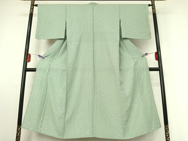 平和屋着物▽上質な小紋　単衣　丸文　正絹　逸品　AABE4664jh 平和屋着物▽上質な小紋 単衣 丸文 正絹 逸品 AABE4664jh