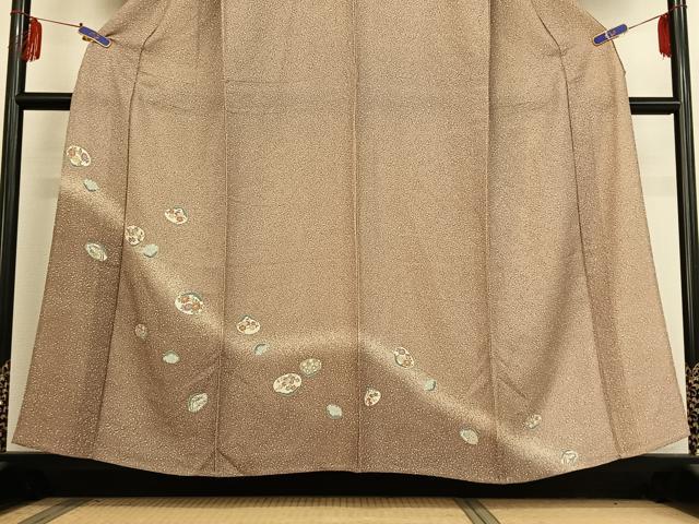 平和屋着物▽訪問着 単衣 吉祥花文 正絹 逸品 AABE4667jh