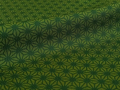 平和屋着物▽上質な小紋 単衣 麻の葉文様 正絹 逸品 AABE4668jh