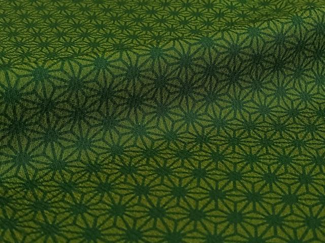 平和屋着物▽上質な小紋 単衣 麻の葉文様 正絹 逸品 AABE4668jh