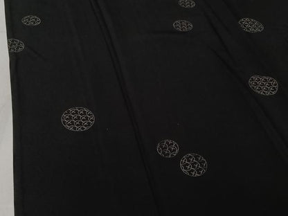 平和屋着物▽上質な小紋 単衣 丸文 さが美扱い 正絹 逸品 AABE4670jh