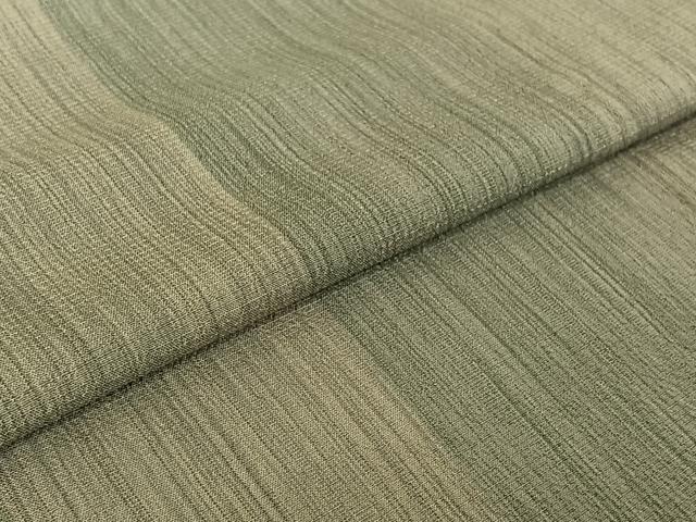 平和屋着物▽本塩沢 単衣 縞 正絹 逸品 AABE4676jh
