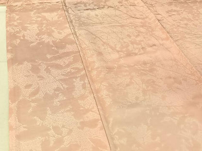 平和屋着物▽日展作家 山本唯与志 レリーフ染 小紋 単衣 枝葉文 暈し染め 正絹 逸品 AABE4679jh
