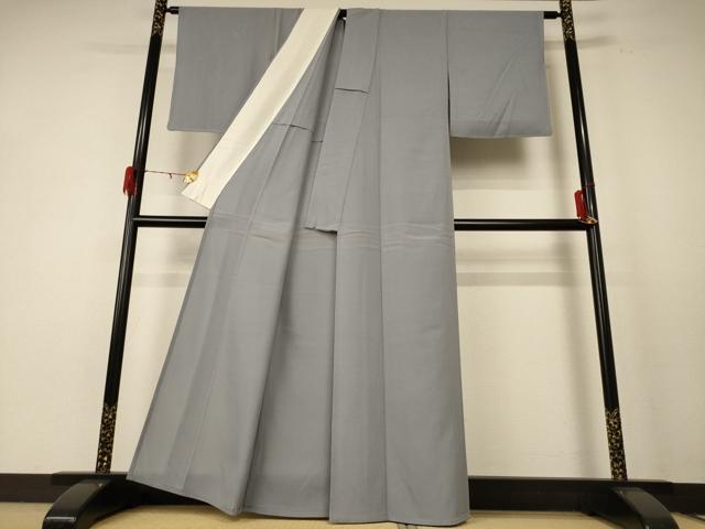 平和屋着物＊夏物　色無地　絽　銀鼠色　正絹　逸品　AABE4682jd 平和屋着物＊夏物 色無地 絽 銀鼠色 正絹 逸品 AABE4682jdの通販 by