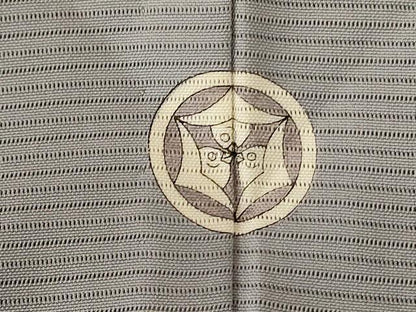 平和屋着物＊夏物 色無地 絽 銀鼠色 正絹 逸品 AABE4682jd