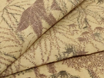 平和屋着物＊夏物 本場小千谷ちぢみ 笹竹文 麻 逸品 AABE4684jd