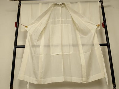 平和屋着物＊夏物 長襦袢 絽 鳥の子色 正絹 逸品 AABE4686jd