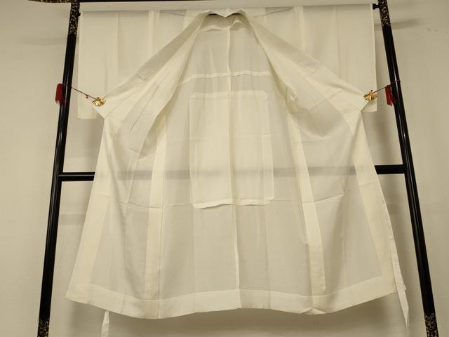 平和屋着物＊夏物 長襦袢 絽 鳥の子色 正絹 逸品 AABE4686jd