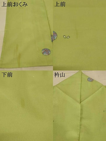 平和屋着物＊夏物 小紋 絽 鞠 洗える着物 AABE4691jd