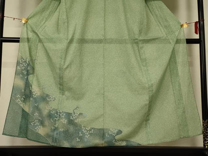 平和屋着物＊夏物 色留袖 絽 立波萩文 洗える着物 AABE4695jd