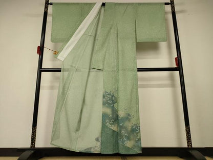 平和屋着物＊夏物 色留袖 絽 立波萩文 洗える着物 AABE4695jd