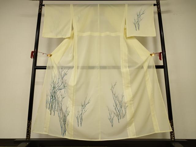 平和屋着物＊夏物　訪問着　絽　枝花文　洗える着物　AABE4703jd 平和屋着物＊夏物 訪問着 絽 枝花文 洗える着物 AABE4703jd
