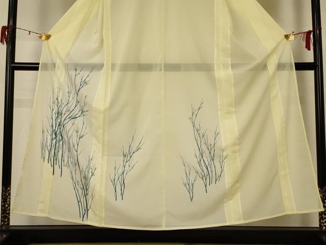 平和屋着物＊夏物　訪問着　絽　枝花文　洗える着物　AABE4703jd 平和屋着物＊夏物 訪問着 絽 枝花文 洗える着物 AABE4703jd
