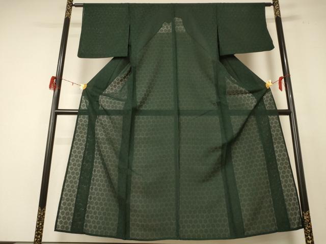平和屋着物＊夏物 色無地 紗 鉄色 正絹 逸品 AABE4712jd