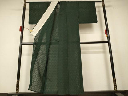 平和屋着物＊夏物 色無地 紗 鉄色 正絹 逸品 AABE4712jd