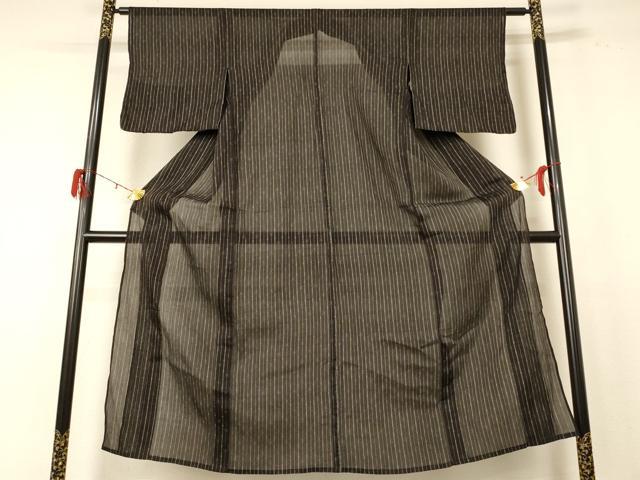 平和屋着物＊夏物 紗紬 絣柄 正絹 逸品 AABE4713jd