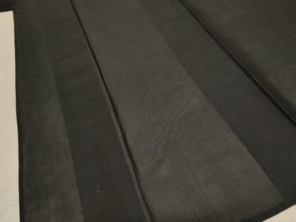 平和屋着物＊夏物 小紋 紗 横縞 正絹 逸品 AABE4714jd