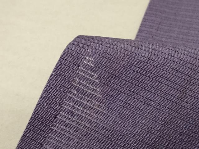 平和屋着物＊染織界の匠　村松祥三　夏物　小紋　絽　縞　暈し染め　正絹　逸品　AABE4717jd 平和屋着物＊染織界の匠 村松祥三 夏物 小紋 絽 縞 暈し