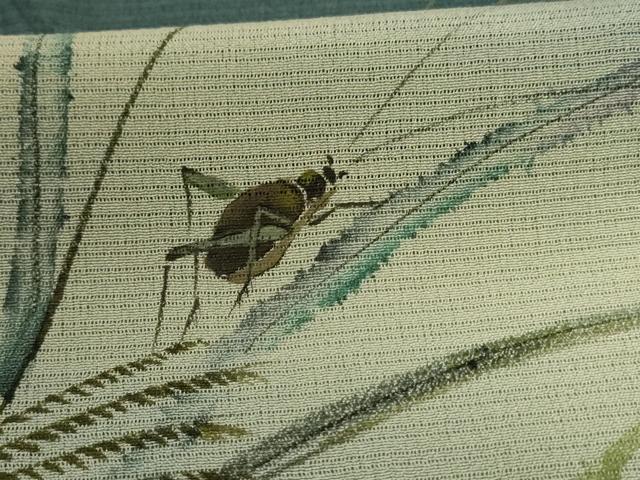 平和屋着物＊夏物 訪問着 絽 手描き 虫 暈し染め 正絹 逸品 AABE4720jd