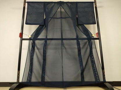 平和屋着物＊夏物 色無地 紗 褐返色 正絹 逸品 AABE4722jd