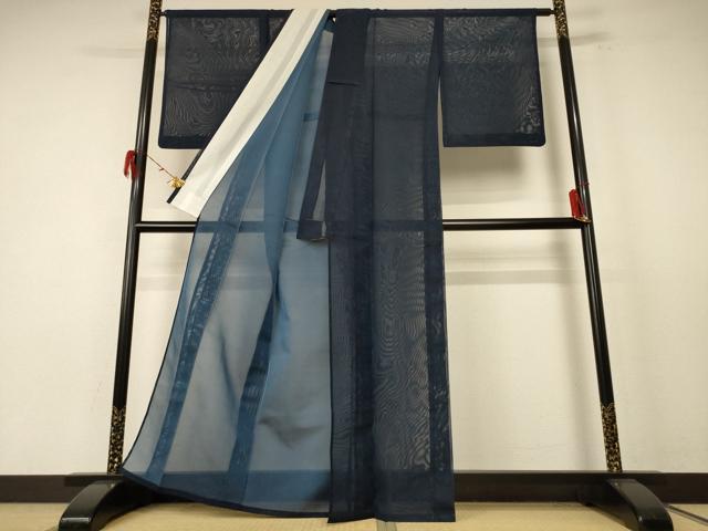 平和屋着物＊夏物 色無地 紗 褐返色 正絹 逸品 AABE4722jd