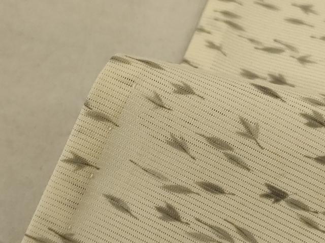 平和屋着物＊夏物　小紋　絽　舞葉文　正絹　逸品　AABE4723jd 平和屋着物＊夏物 小紋 絽 舞葉文 正絹 逸品 AABE4723jd