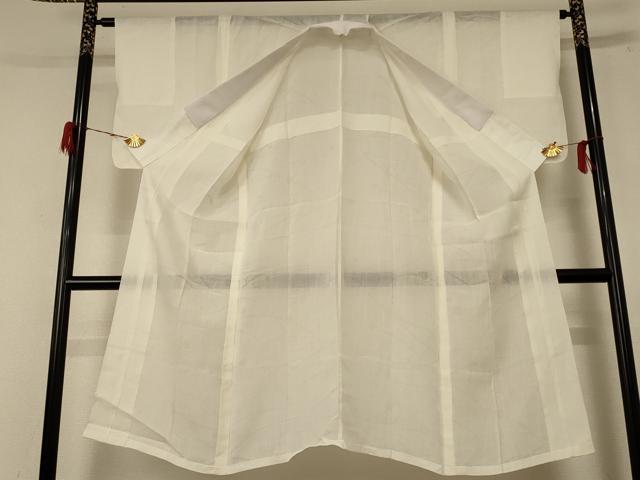 平和屋着物＊夏物　長襦袢　露芝紋紗　鳥の子色　AABE4728jd 平和屋着物＊夏物 長襦袢 露芝紋紗 鳥の子色 AABE4728jd