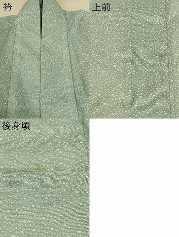 平和屋着物＊夏物　男性　江戸小紋　絽　霰文　洗える着物　AABE4748jd