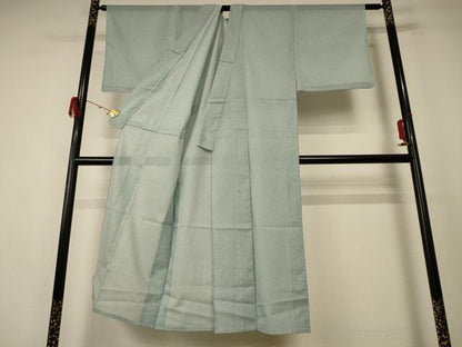平和屋着物＊夏物　男性　江戸小紋　絽　霰文　洗える着物　AABE4748jd