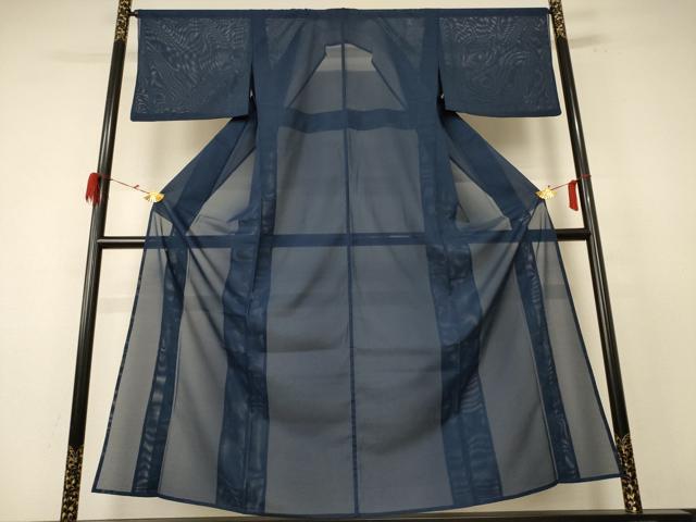 平和屋着物＊夏物 色無地 絽 褐返色 洗える着物 AABE4754jd