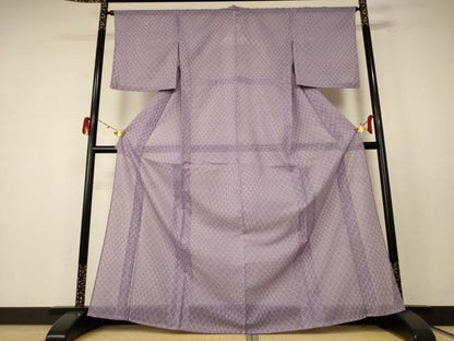 平和屋着物＊夏物 小紋 絽 網目文 洗える着物 AABE4755jd
