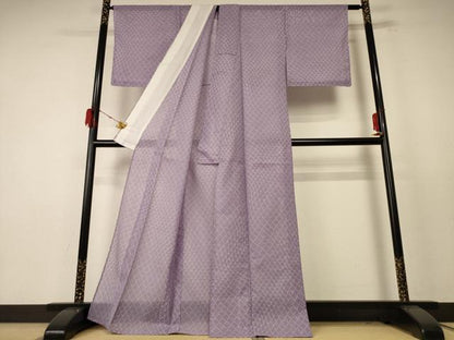 平和屋着物＊夏物 小紋 絽 網目文 洗える着物 AABE4755jd
