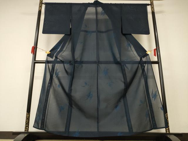 平和屋着物＊夏物 小紋 絽 流水文 正絹 逸品 AABE4761jd