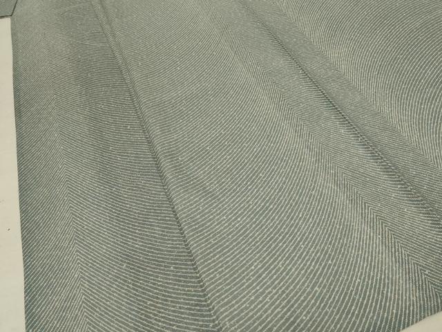 平和屋着物＊夏物 小紋 絽 斜縞 洗える着物 AABE4767jd