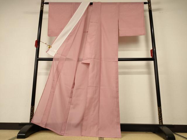 平和屋着物＊夏物 色無地 絽 ときがら茶色 洗える着物 未使用 AABE4772jd