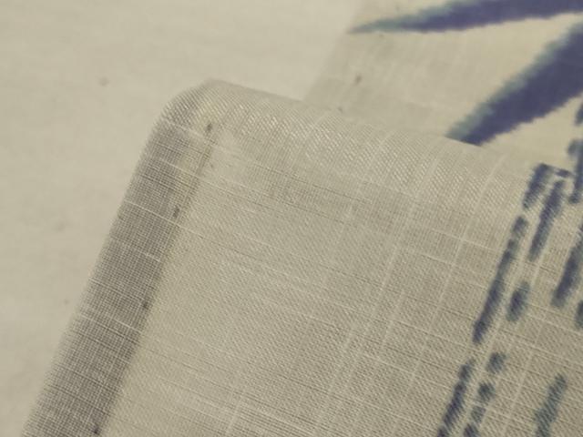 平和屋着物＊夏物 小紋 紗 笹竹文 洗える着物 AABE4780jd