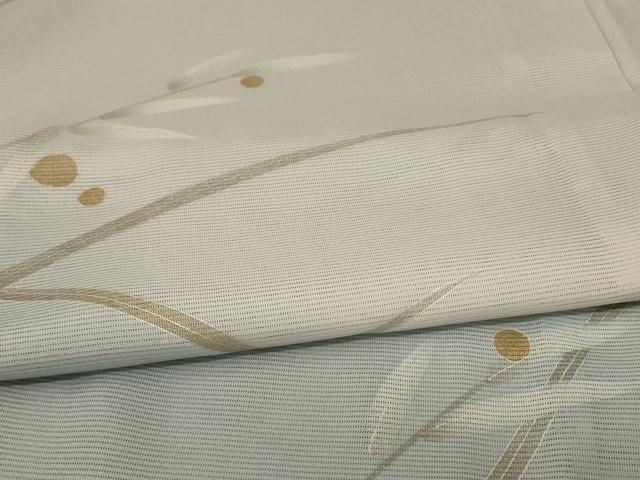 平和屋着物＊夏物　訪問着　絽　枝葉文　暈し染め　銀彩　洗える着物　AABE4781jd 平和屋着物＊夏物 訪問着 絽 枝葉文 暈し染め 銀彩 洗える
