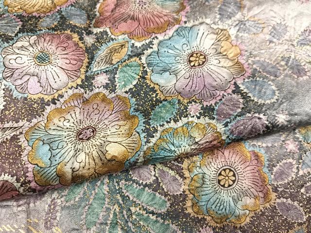 平和屋着物○訪問着 辻が花 絞り 暈し染め 金彩 正絹 逸品 AABE4806ph