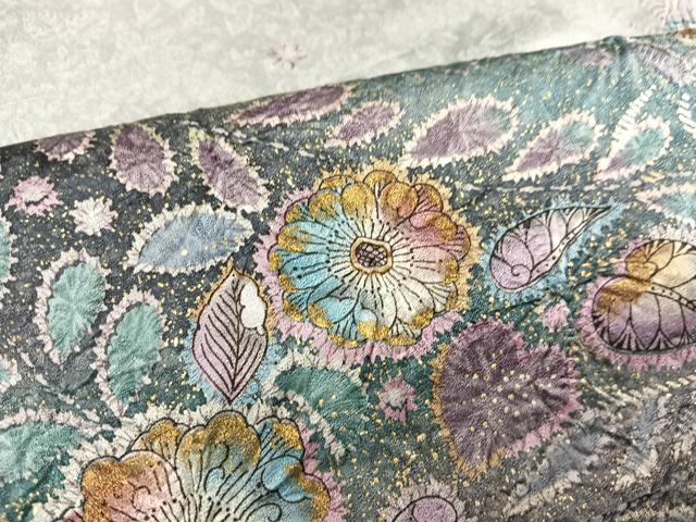 平和屋着物●訪問着　辻が花　絞り　暈し染め　金彩　正絹　逸品　AABE4806ph 平和屋着物○訪問着 辻が花 絞り 暈し染め 金彩 正絹 逸品 AABE4806ph