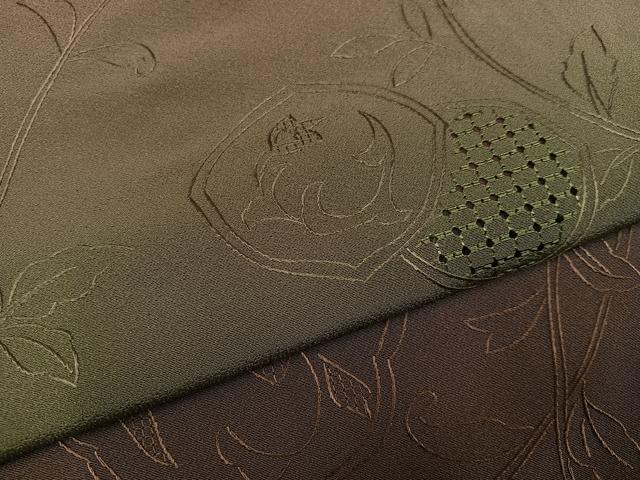 平和屋着物●訪問着　中国三大刺繍　スワトウ刺繍　汕頭刺繍　更紗花文　暈し染め　正絹　逸品　AABD4478ph 平和屋着物○訪問着 中国三大刺繍 汕頭刺繍 スワトウ刺繍 更紗文