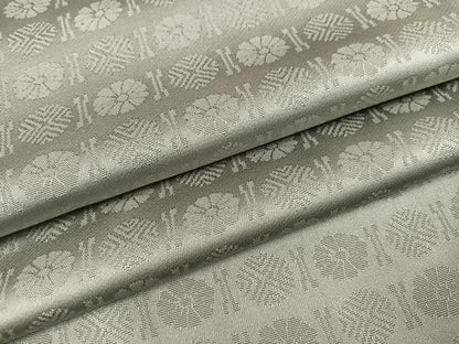 平和屋着物●上質な色無地 花地紋 蕎麦切色 正絹 逸品 AABE4832ph