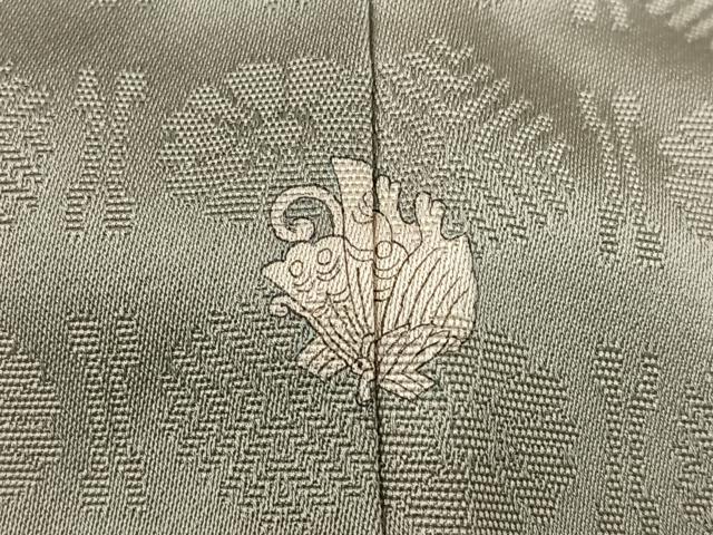 平和屋着物●上質な色無地 花地紋 蕎麦切色 正絹 逸品 AABE4832ph