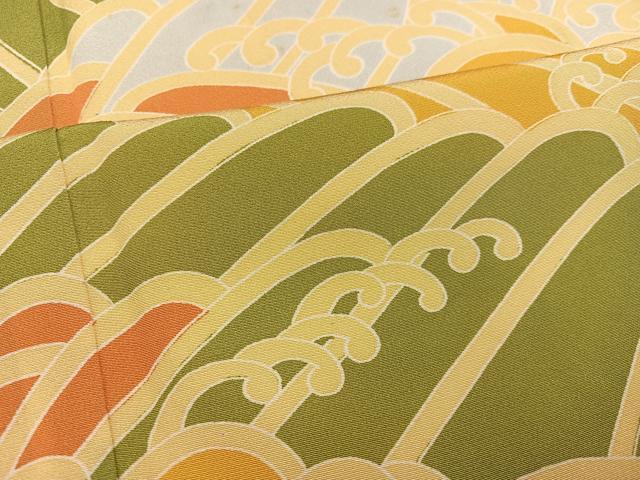 平和屋着物●訪問着　立波文　正絹　逸品　AABE4838ph